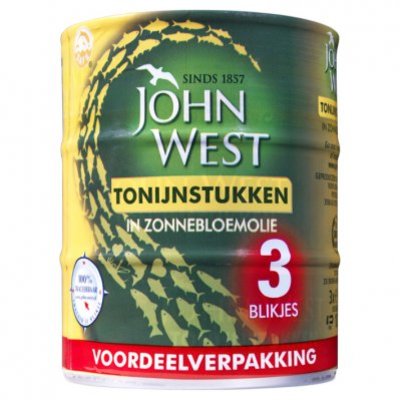 John West Tonijnstukken in zonnebloemolie